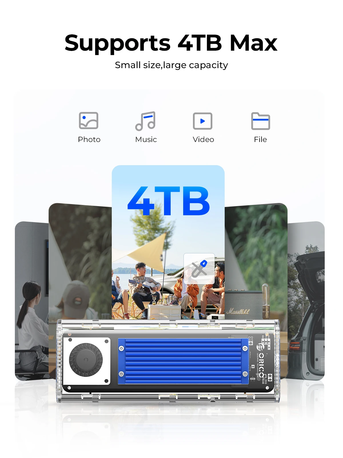ORICO 20 Gbps M.2 NVMe SSD-beh - Thunderbolt 4 External Ssd 4Tb recensie en prijs